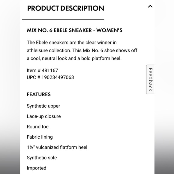 EUC‼️Mix No.6 Ebele Platform Black Sneakers -7.5M - Picture 6 of 6